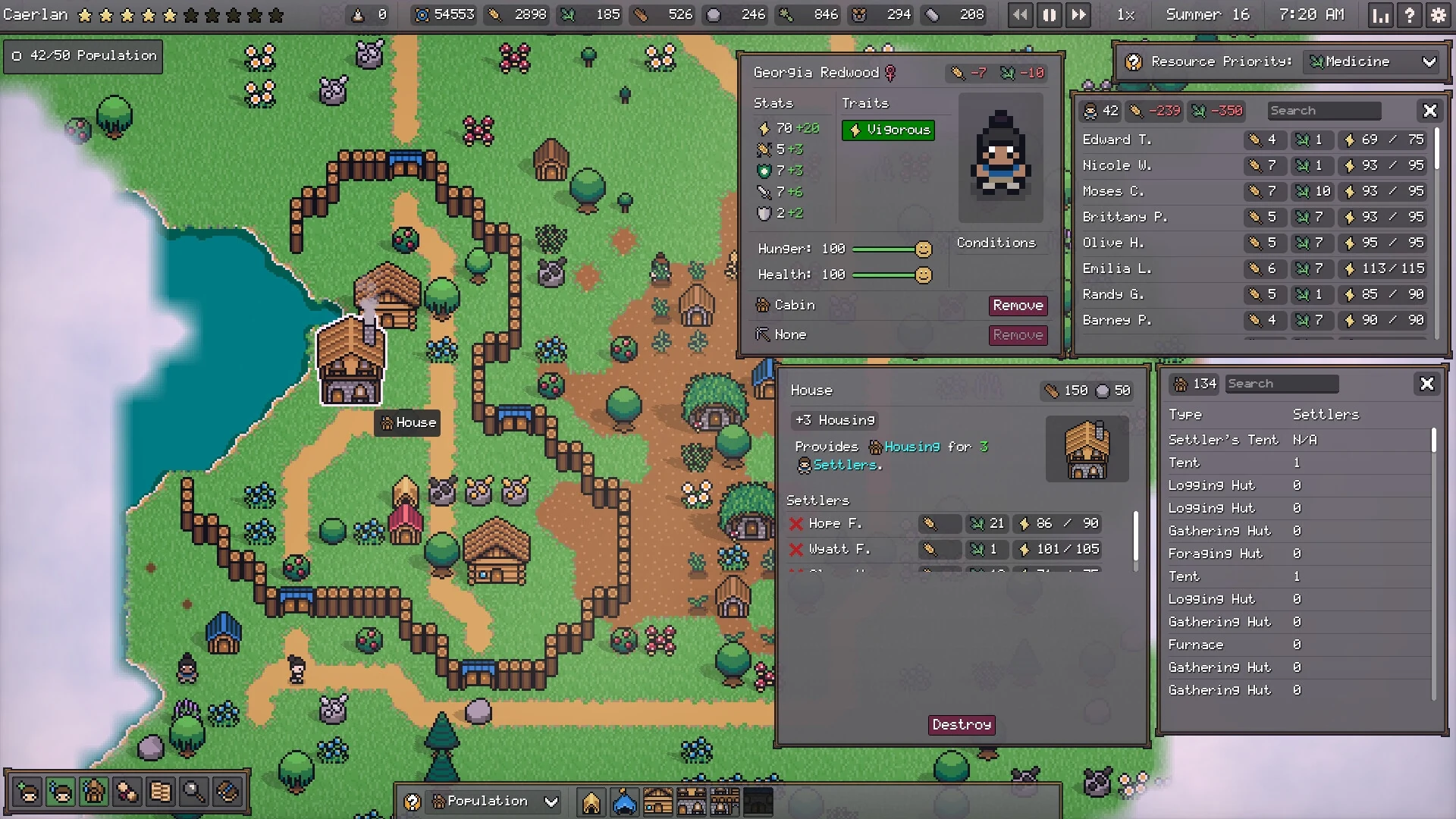 Скриншот игры Settler's Domain