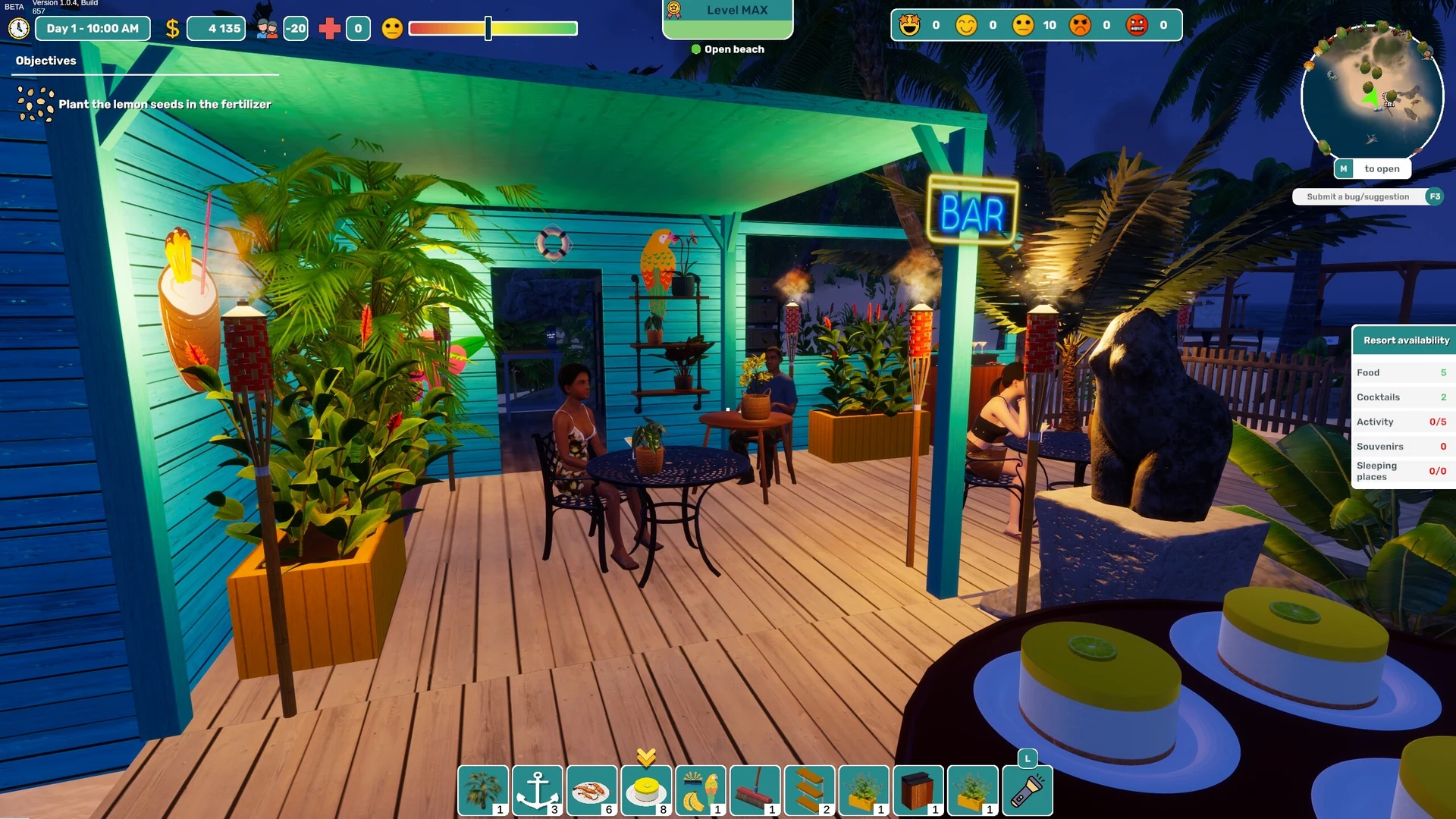 Скриншот игры Tropical Resort Simulator / Paradise Beach Simulator