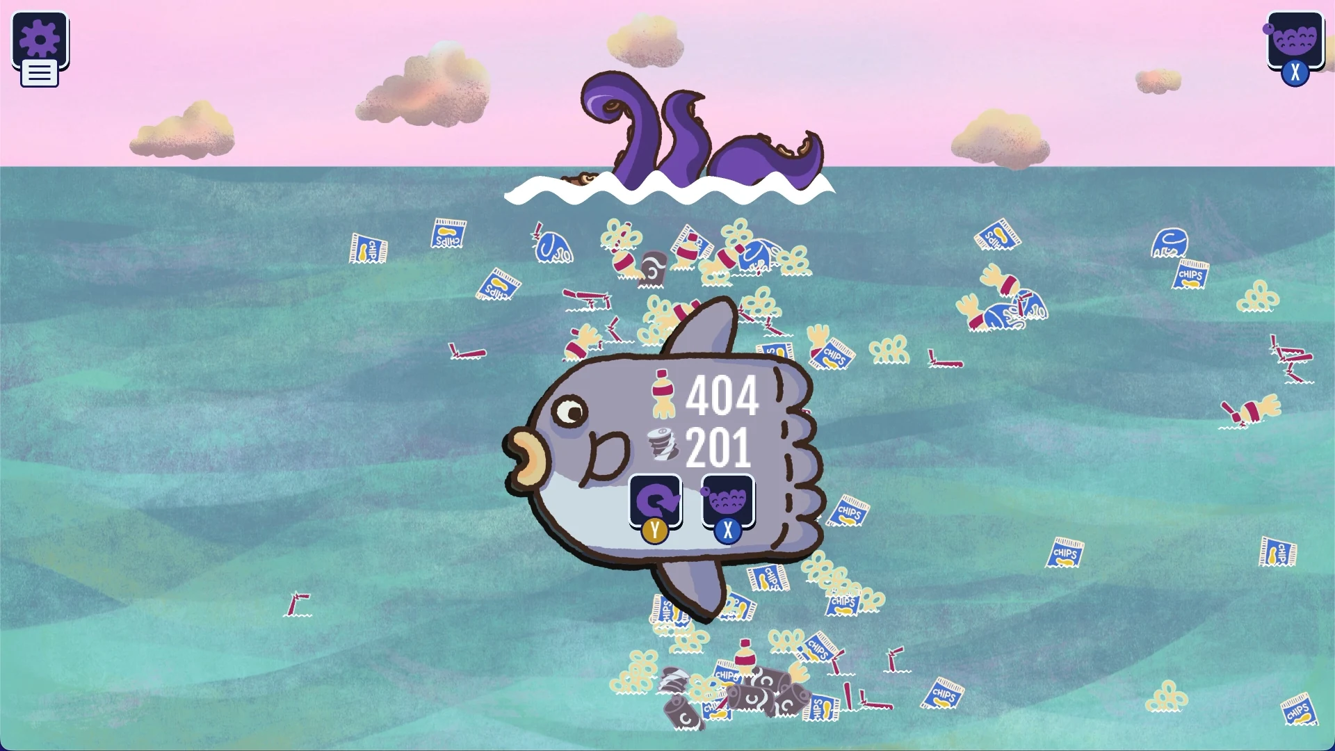 Скриншот игры Kraken Cleaning