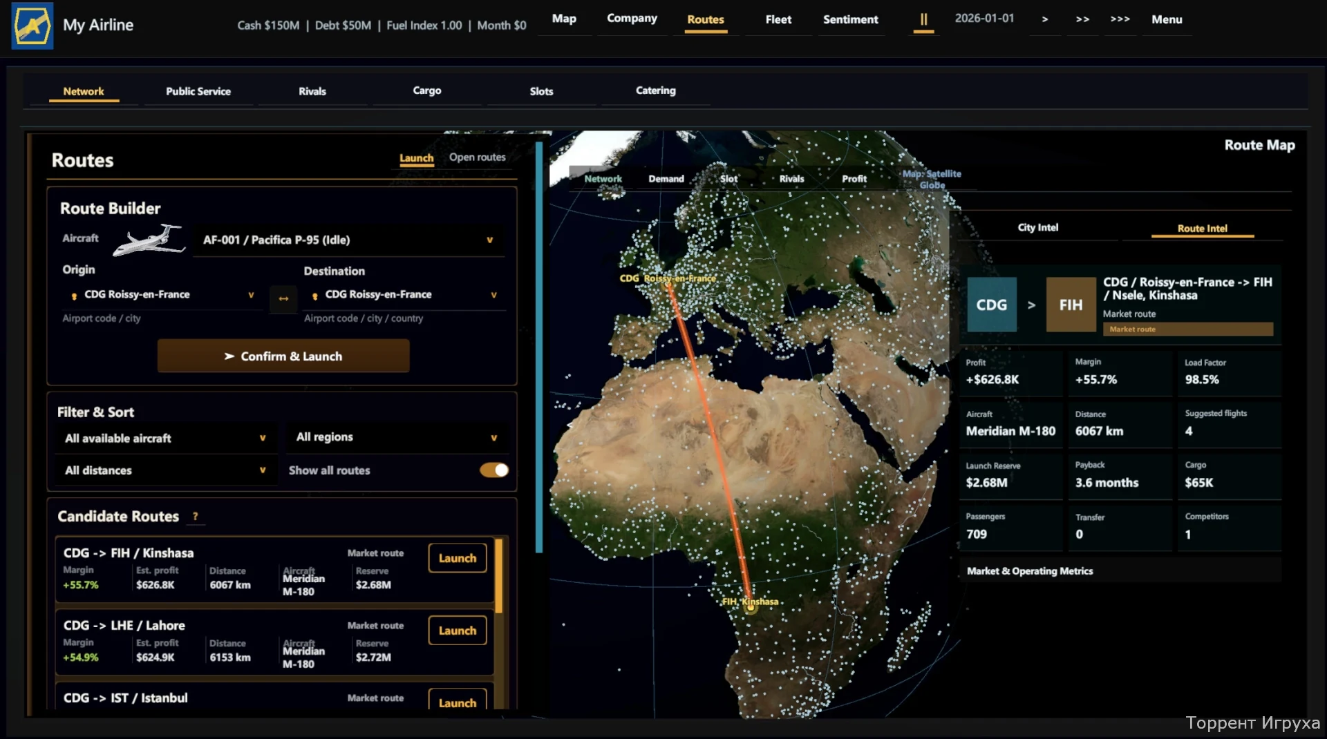 Скриншот игры Airline Founder