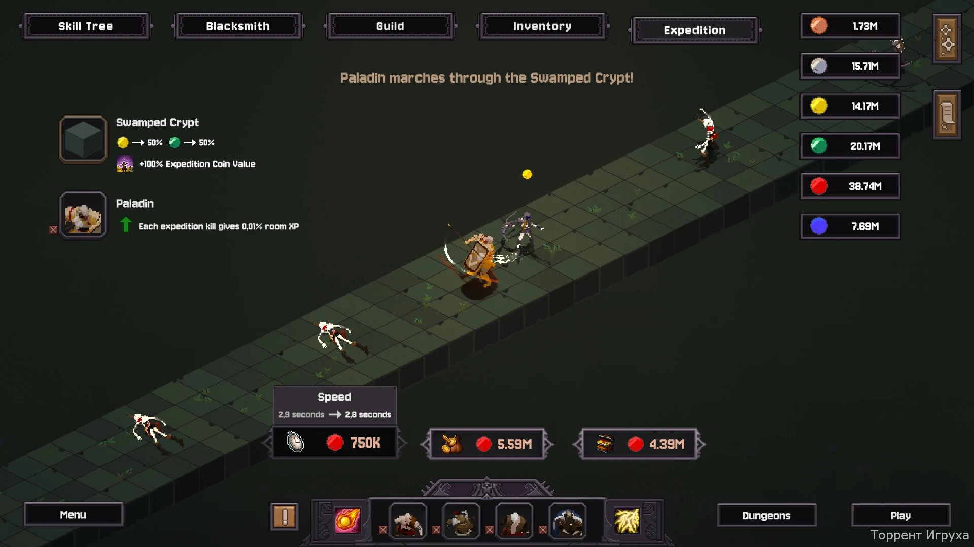 Скриншот игры Bones and Coins