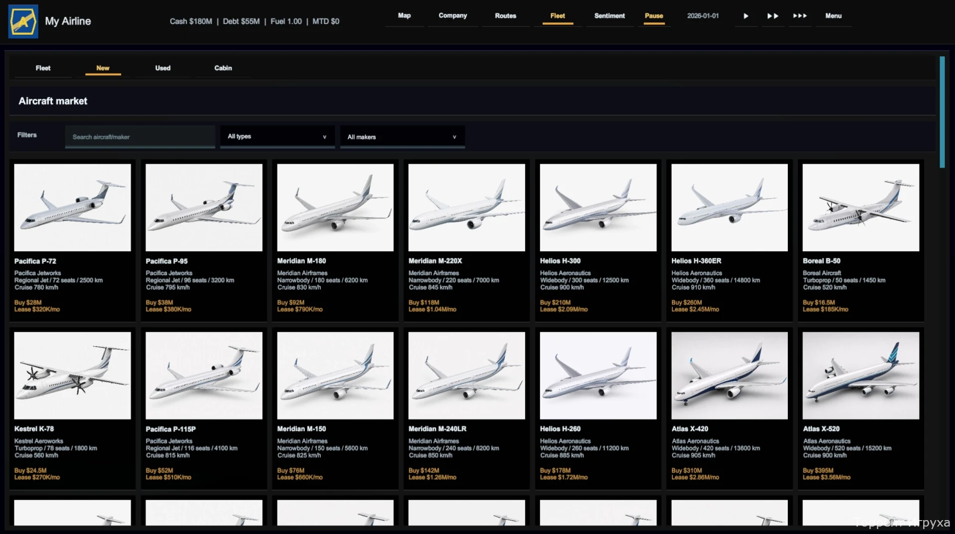 Скриншот игры Airline Founder