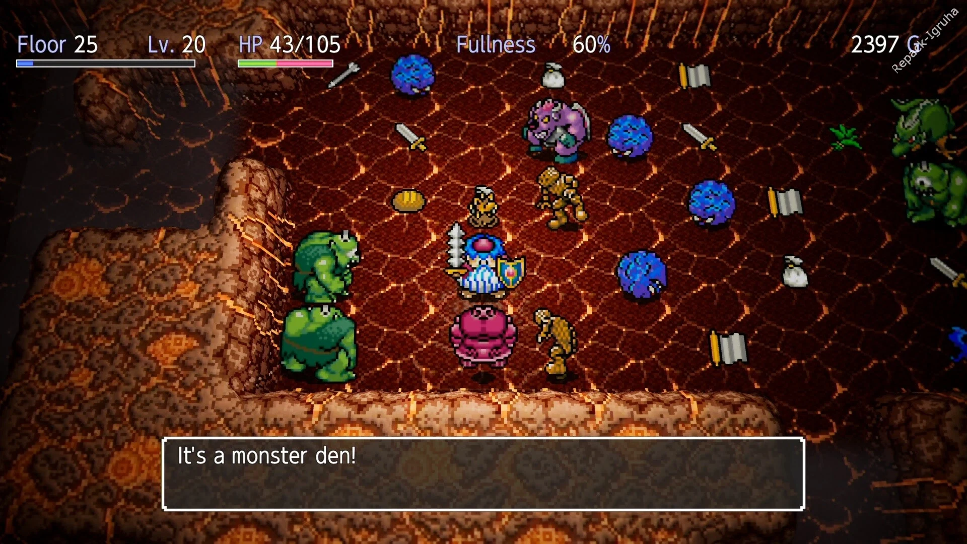 Скриншот игры Dragon Quest Heroes: Torneko's Mystery Dungeon