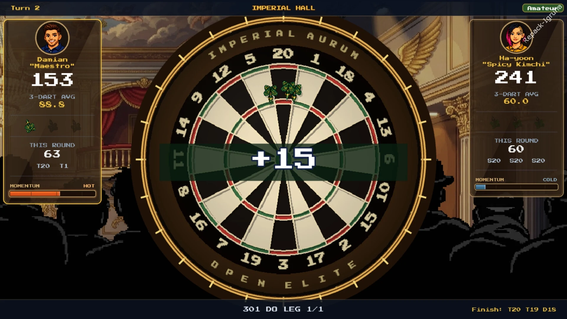 Скриншот игры Pixel Darts: From Pub to Glory