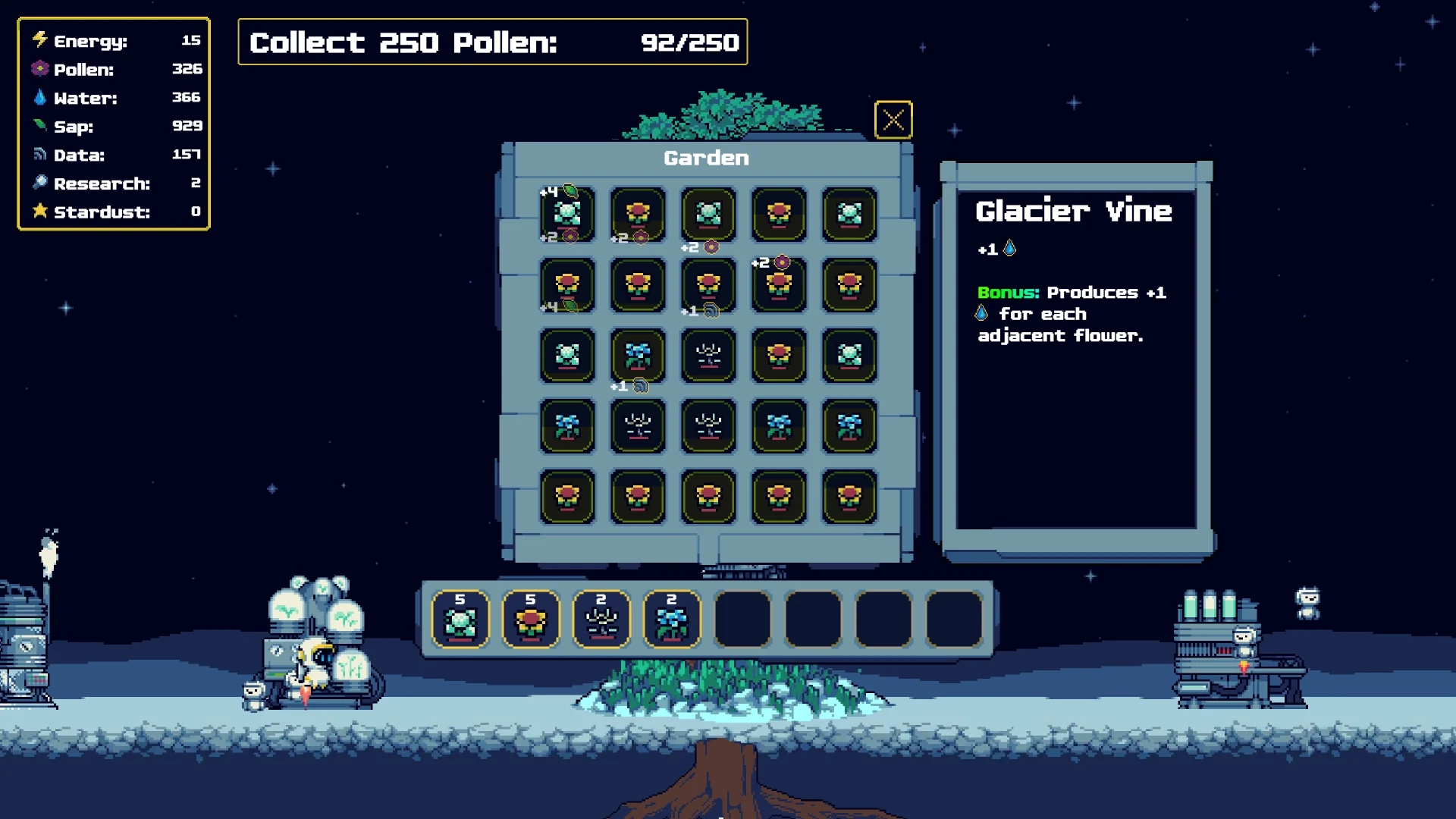 Скриншот игры Moon Garden