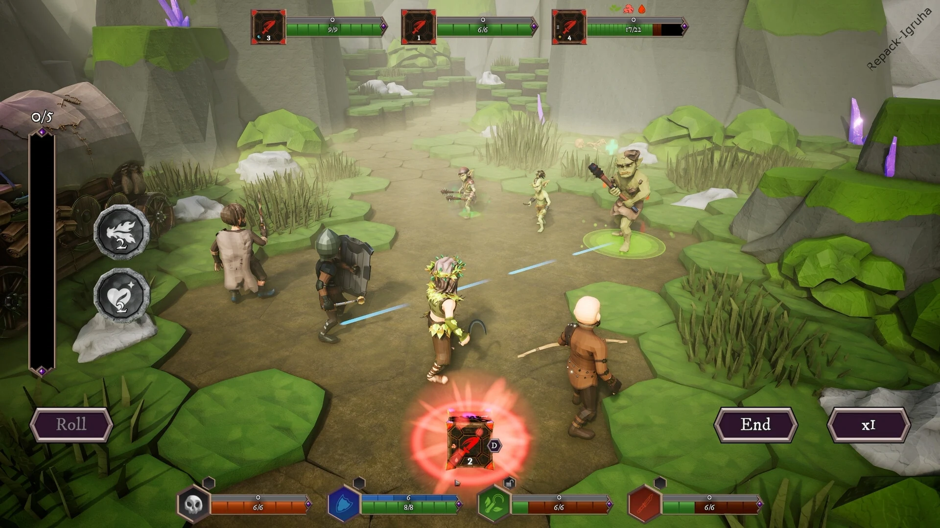 Скриншот игры Sigilfarer: A Dice-Rolling Roguelite