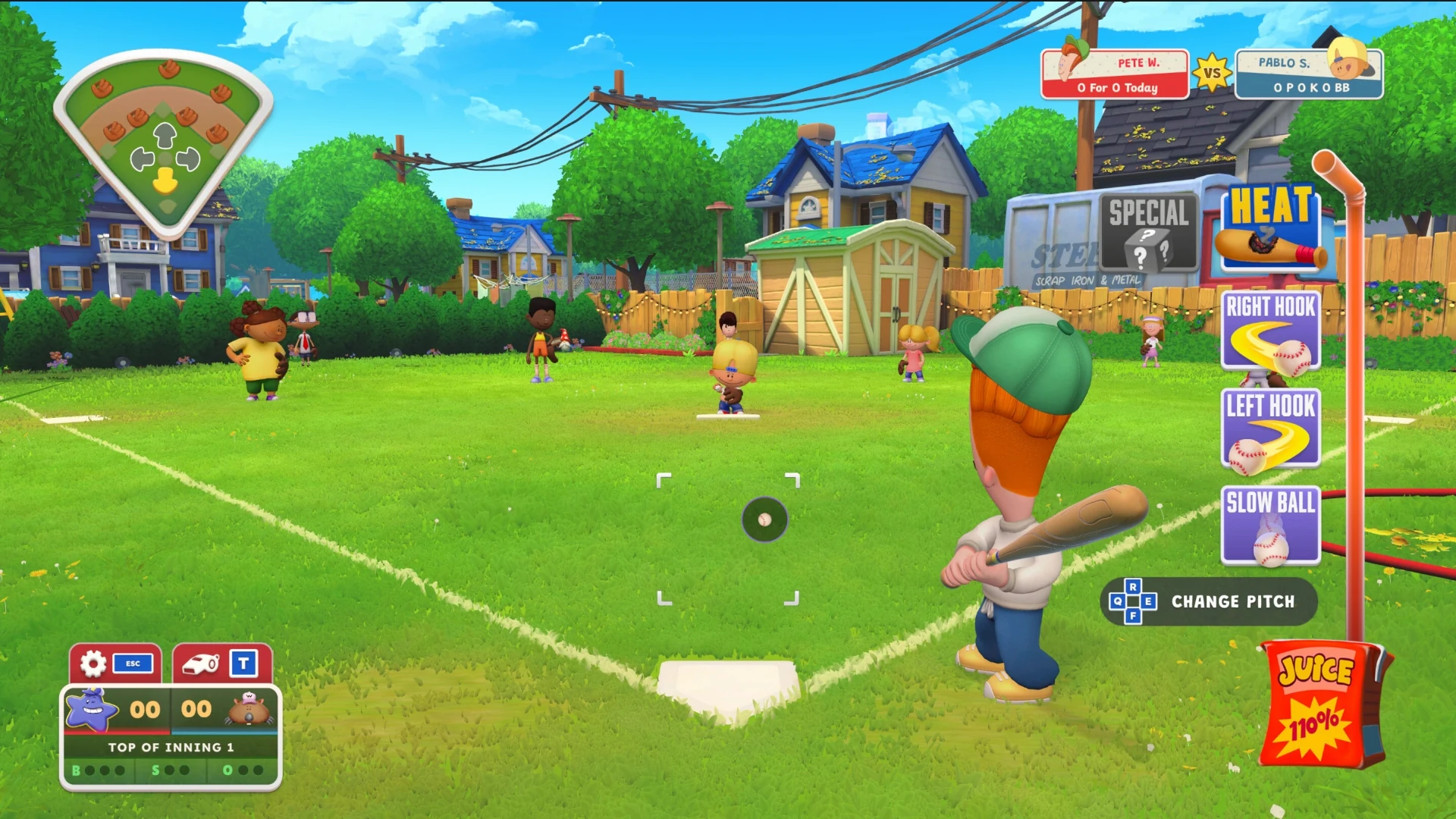Скриншот игры Backyard Baseball