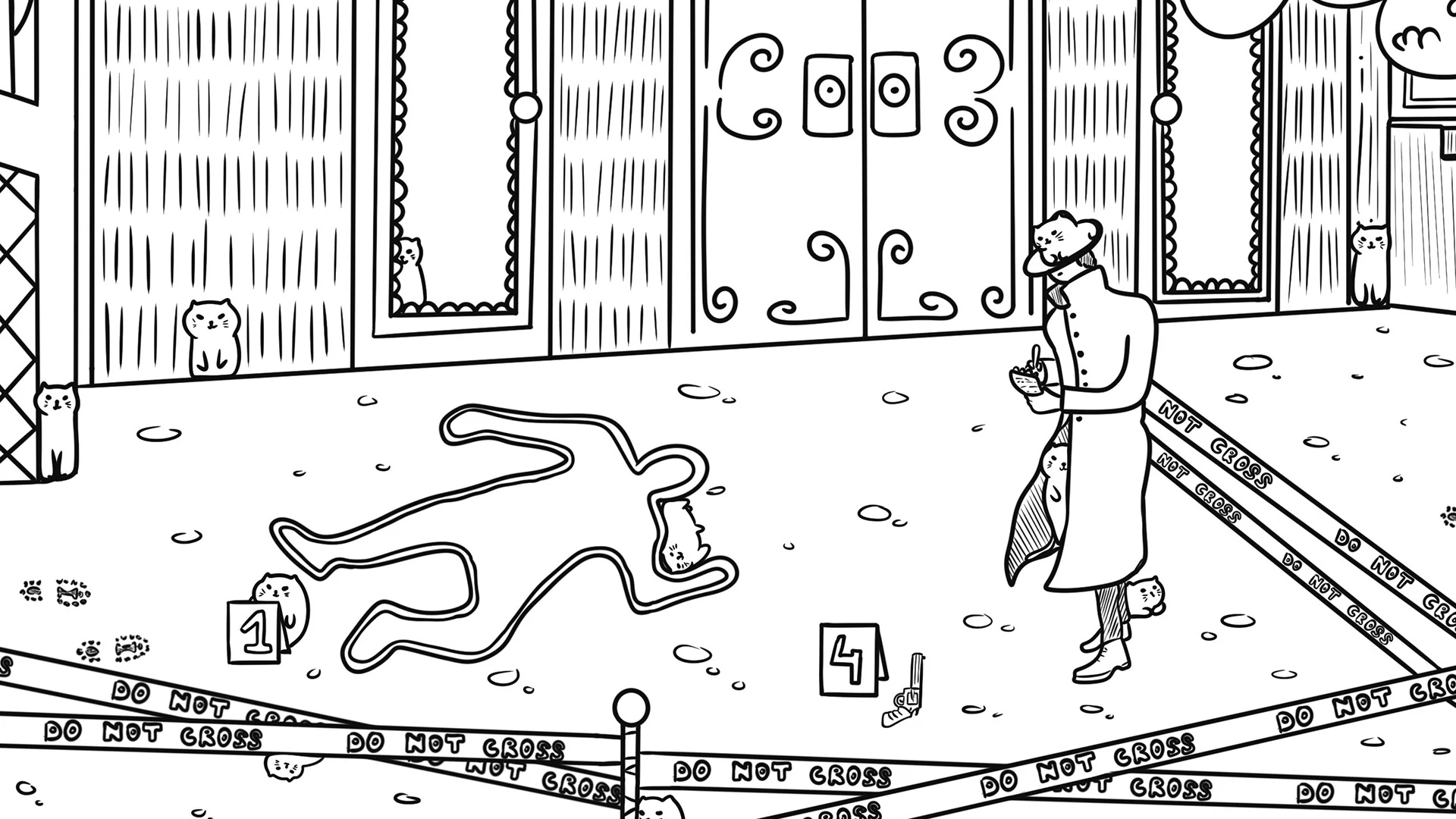 Скриншот игры 100 Crime Cats