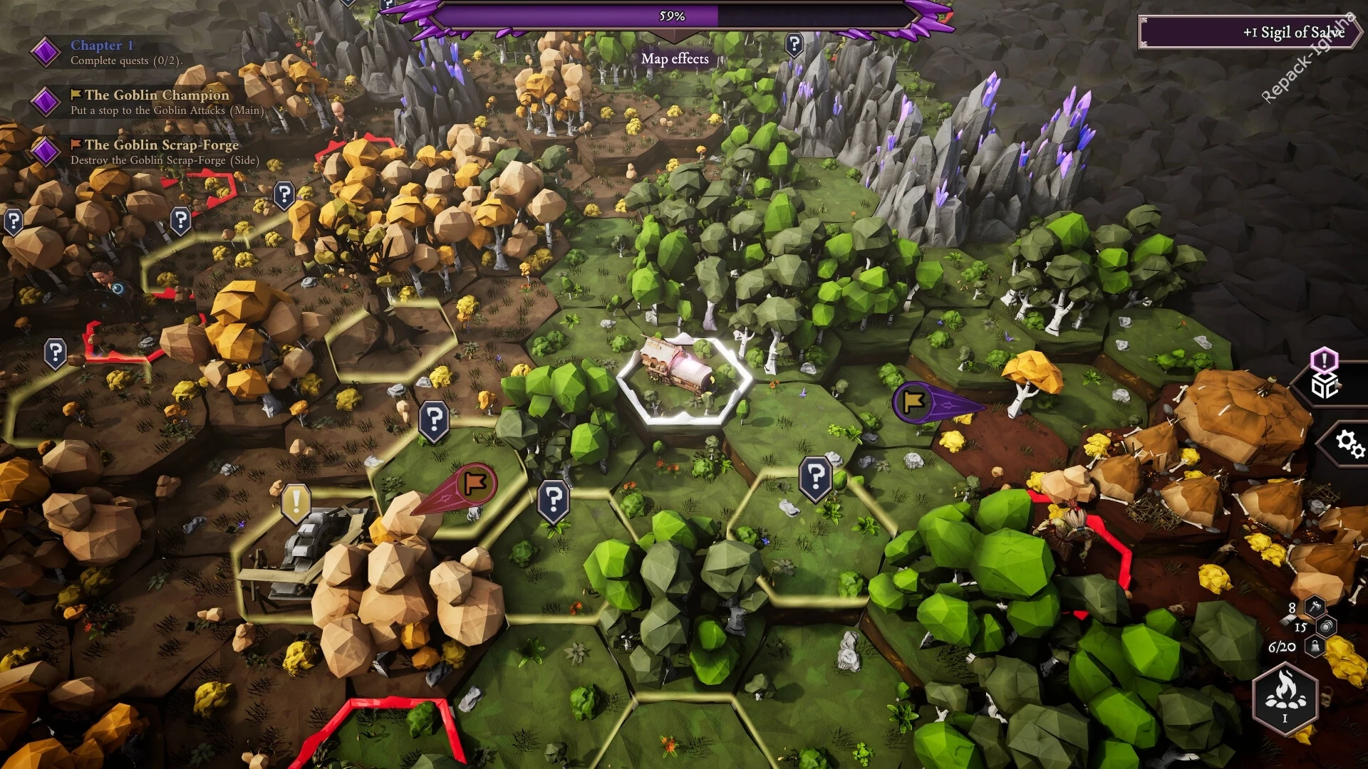 Скриншот игры Sigilfarer: A Dice-Rolling Roguelite