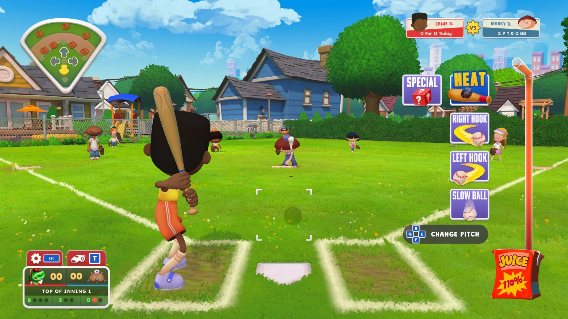 Скриншот игры Backyard Baseball