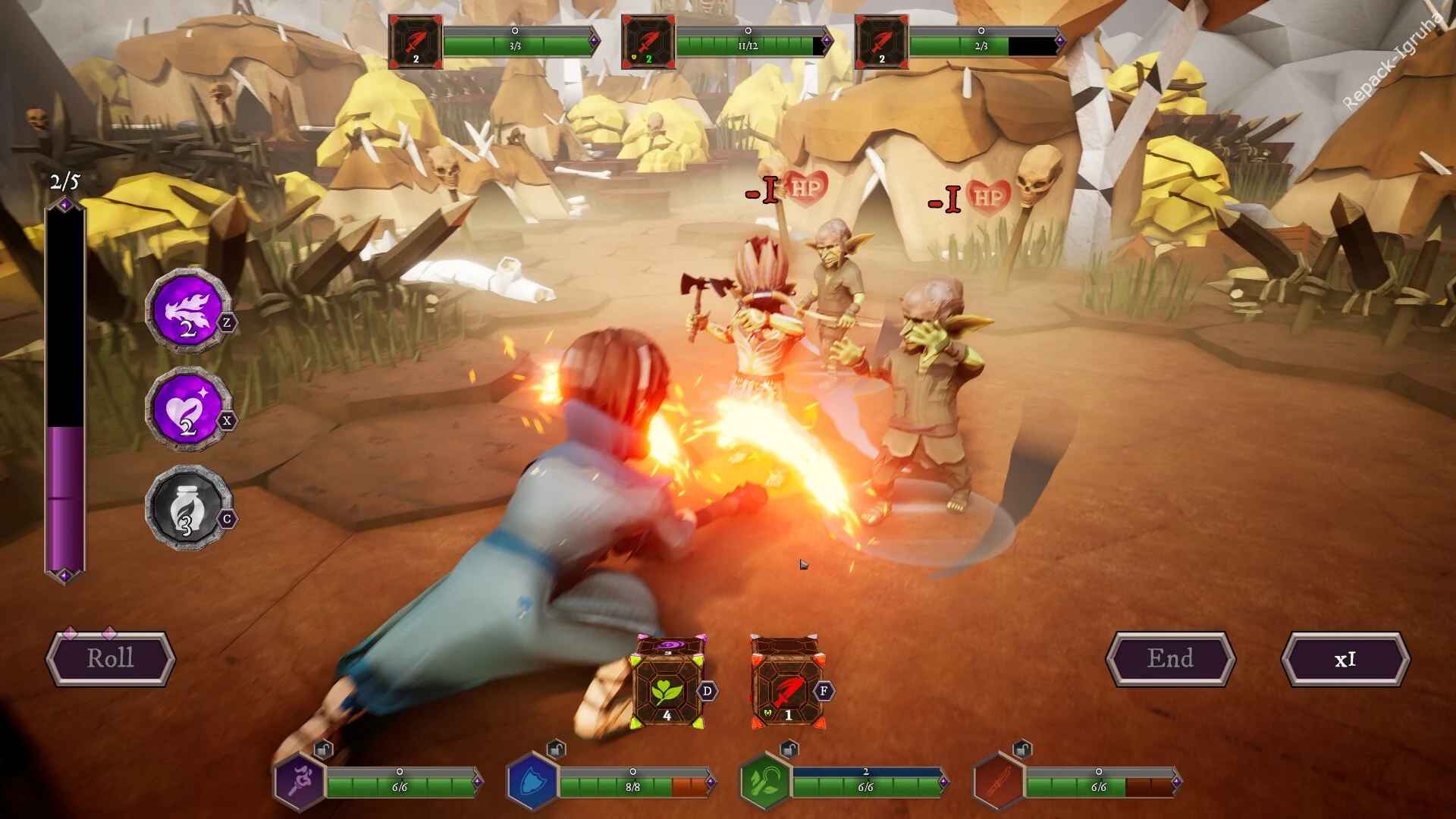 Скриншот игры Sigilfarer: A Dice-Rolling Roguelite