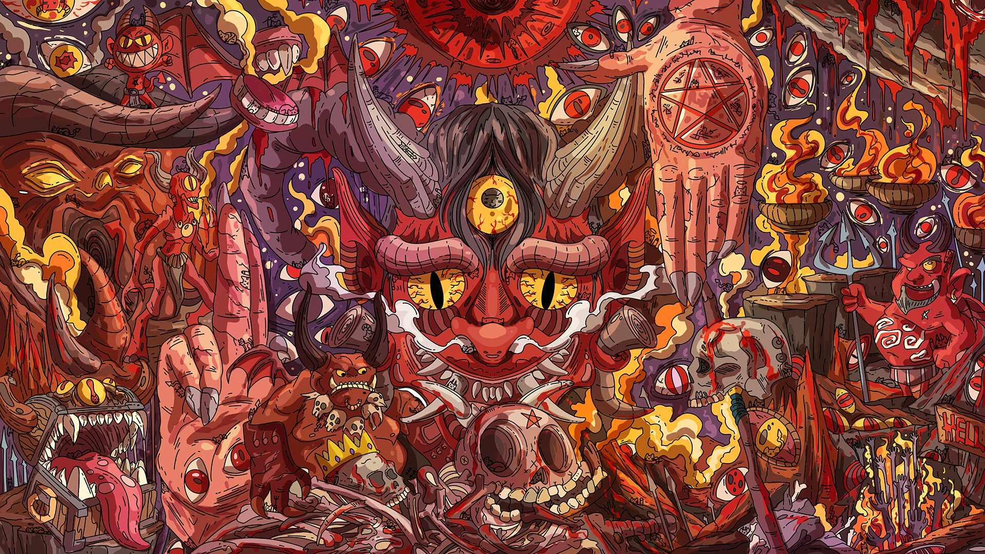 Скриншот игры 100 Demon Cats