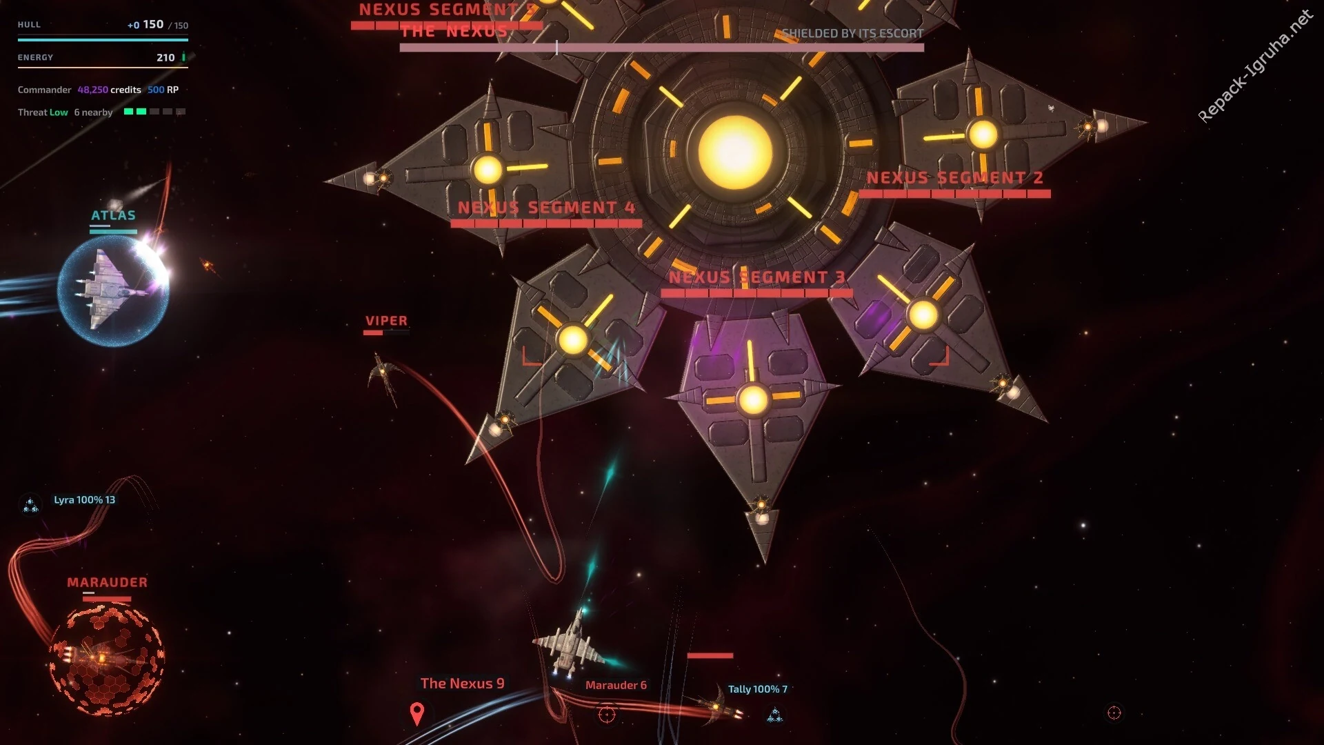 Скриншот игры Space Defender: Frontier Squadron