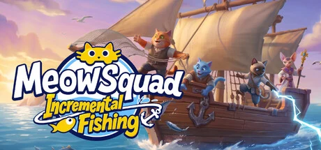 Постер игры Meow Squad: Incremental Fishing / Мяу Отряд: Инкрементальная Ловля