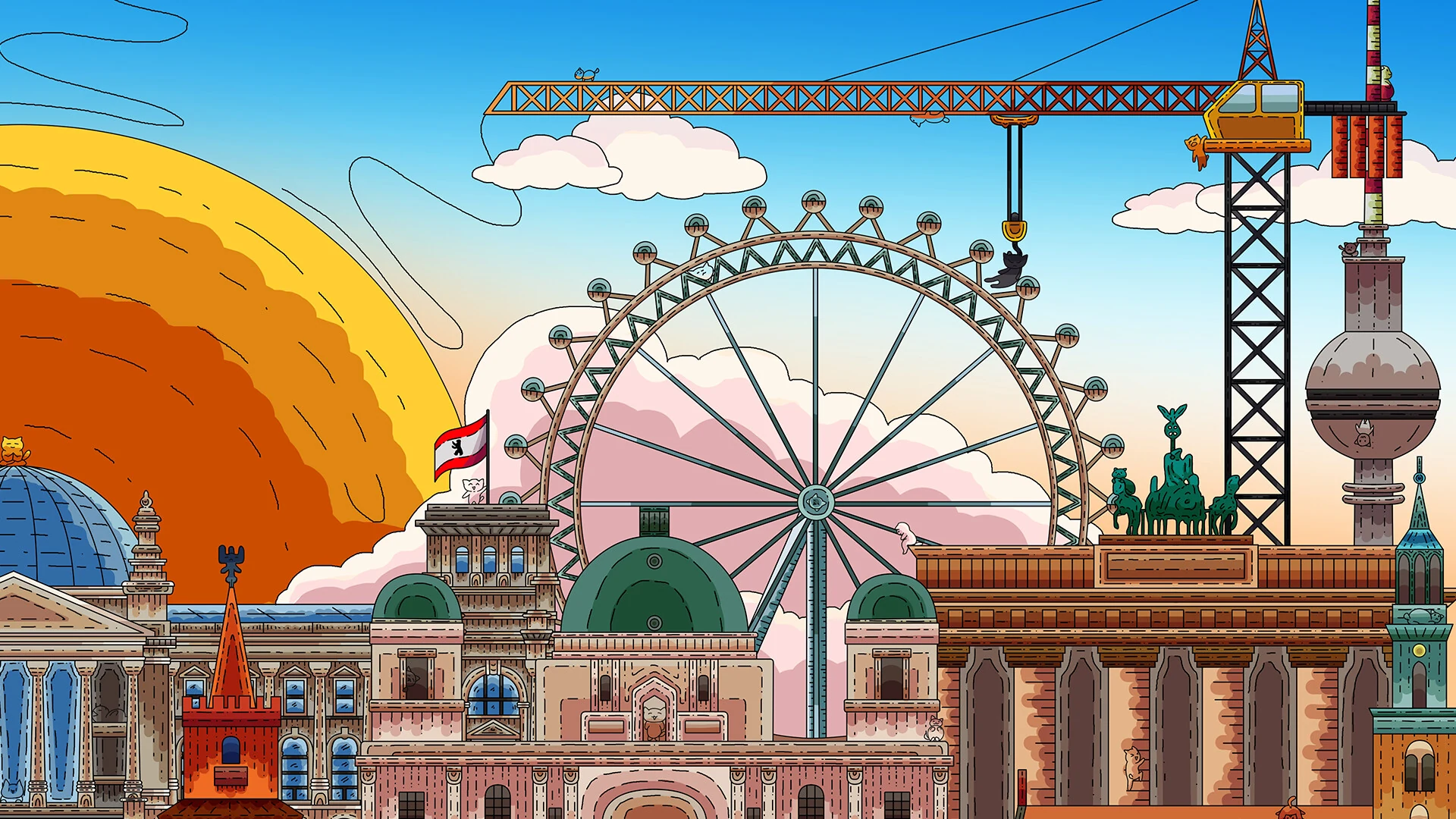 Скриншот игры 100 Berlin Cats