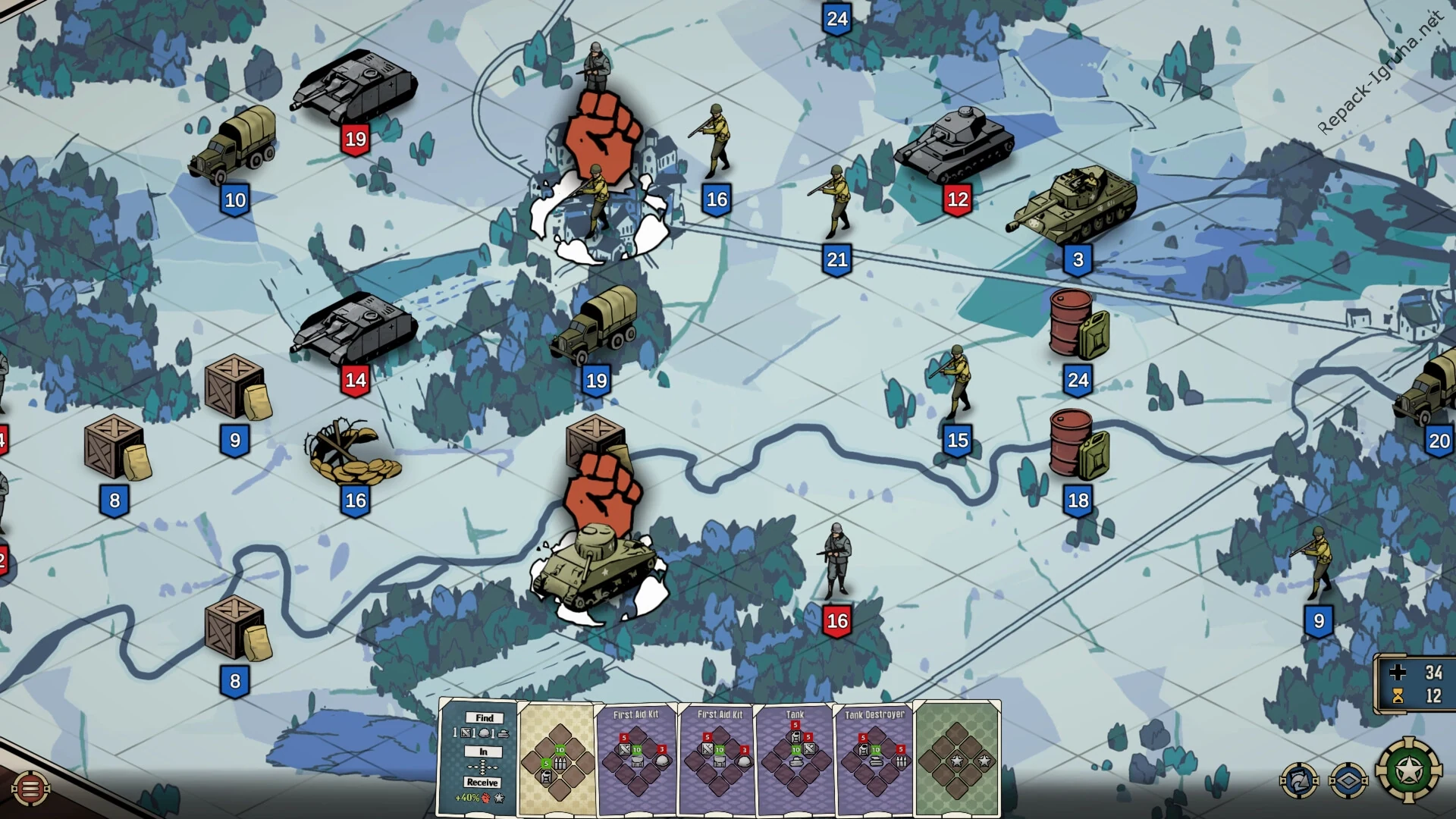 Скриншот игры Panzer Deck