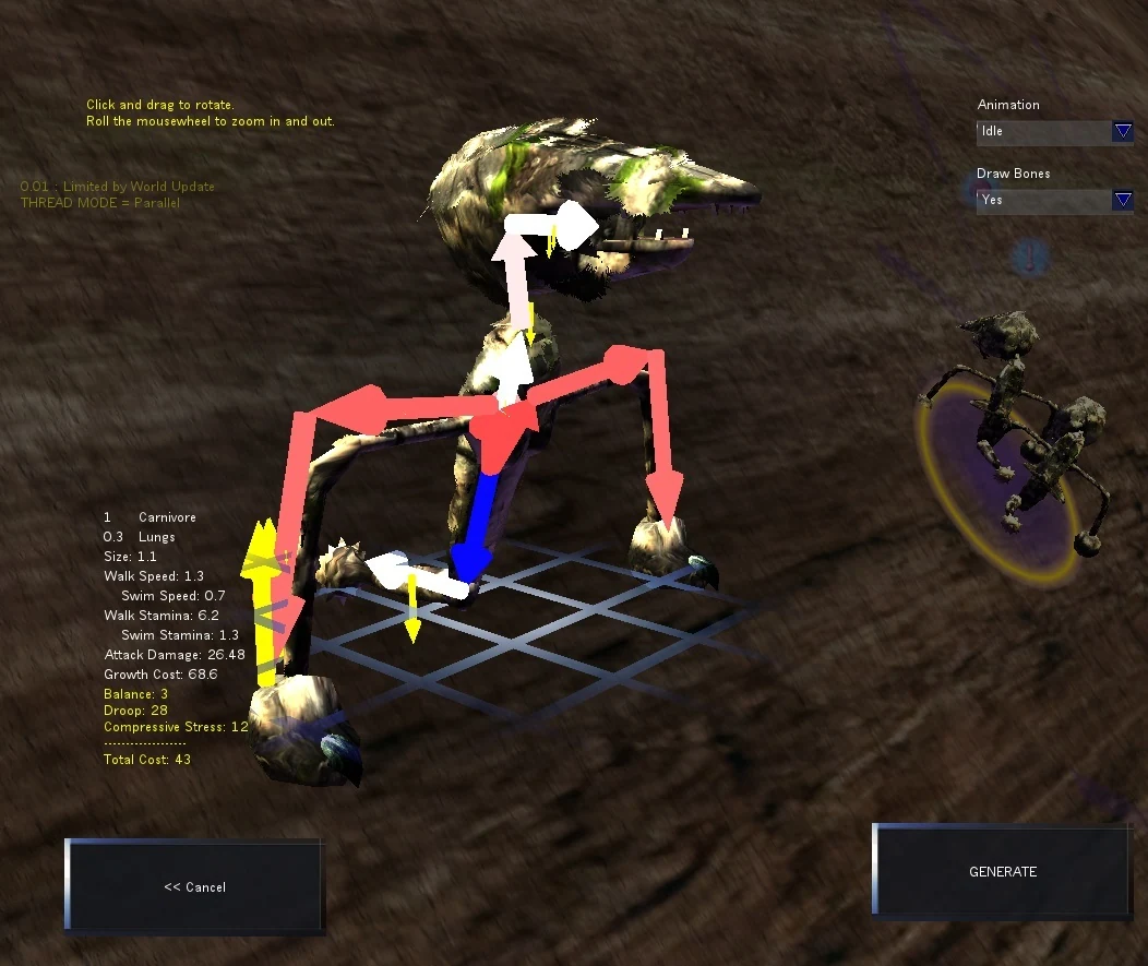 Скриншот игры Species: Artificial Life, Real Evolution