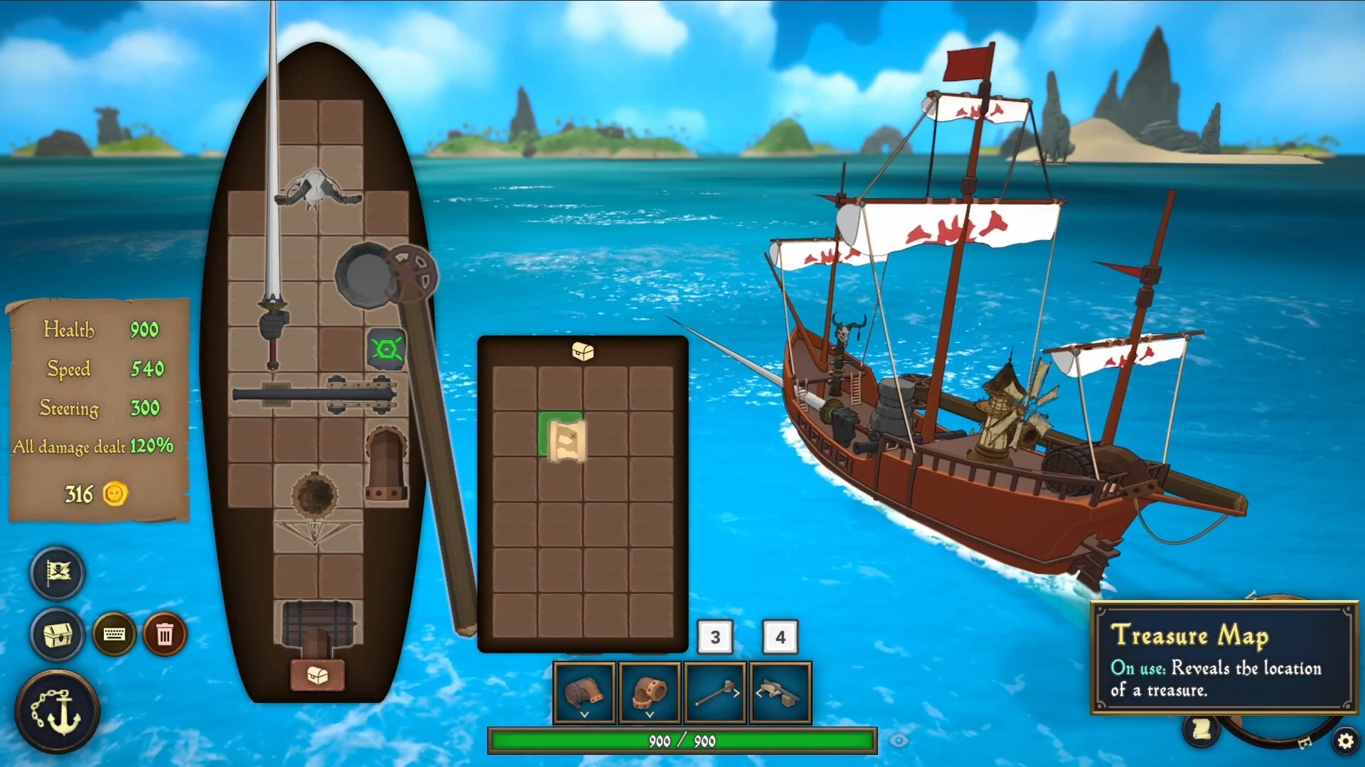 Скриншот игры Roguebound Pirates