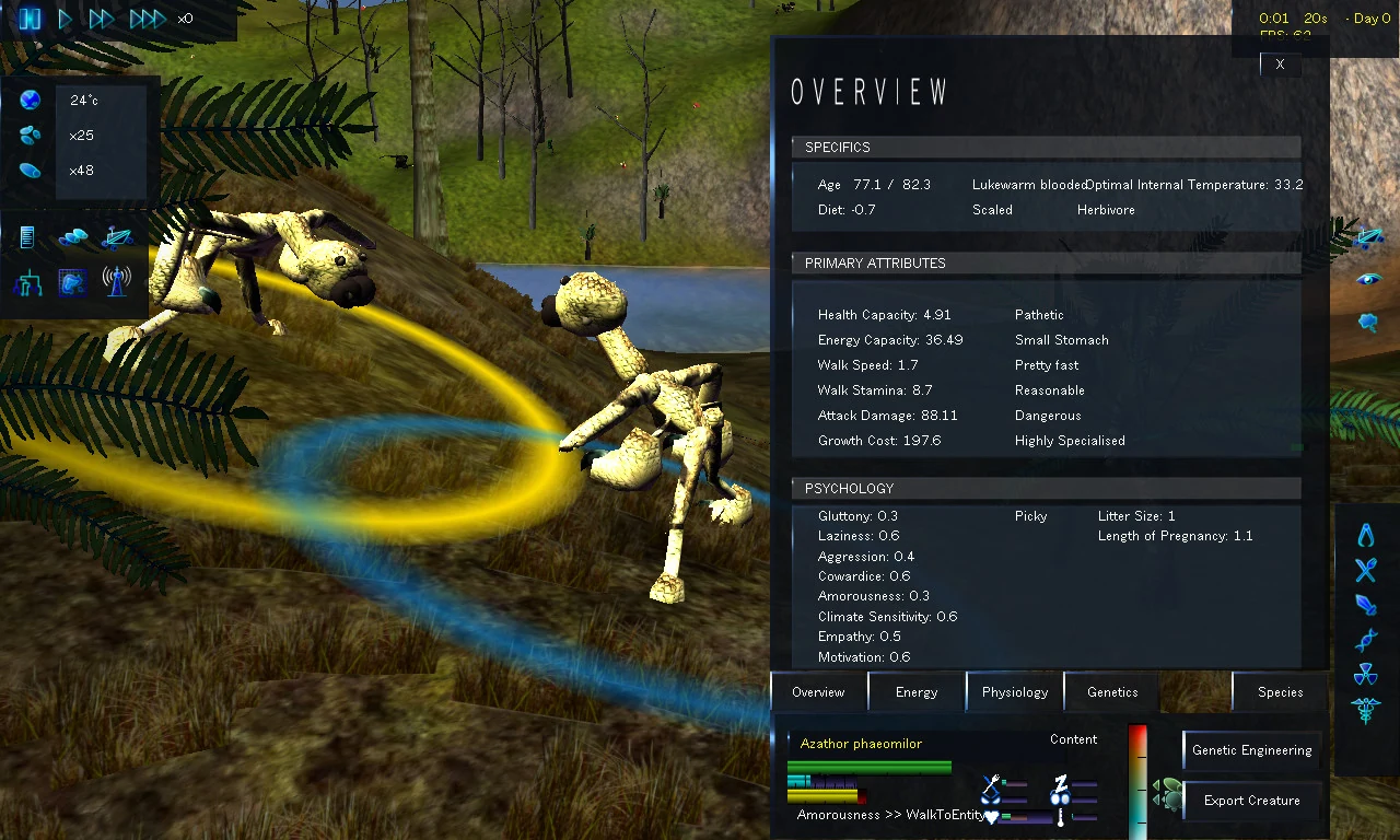 Скриншот игры Species: Artificial Life, Real Evolution