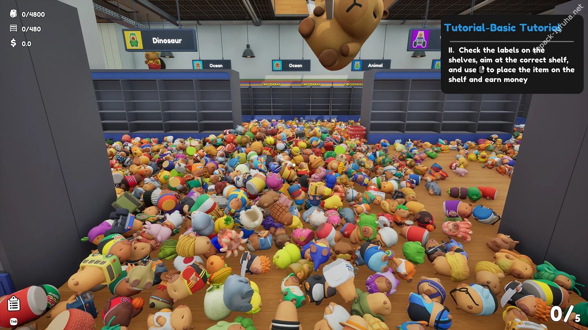 Скриншот игры Sort The Capybaras