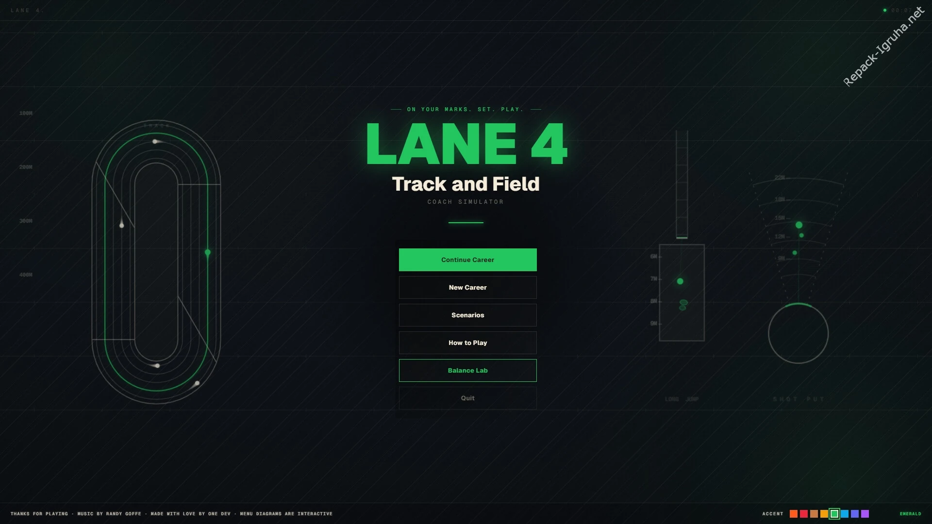 Скриншот игры Lane 4: Track and Field Coach Simulator