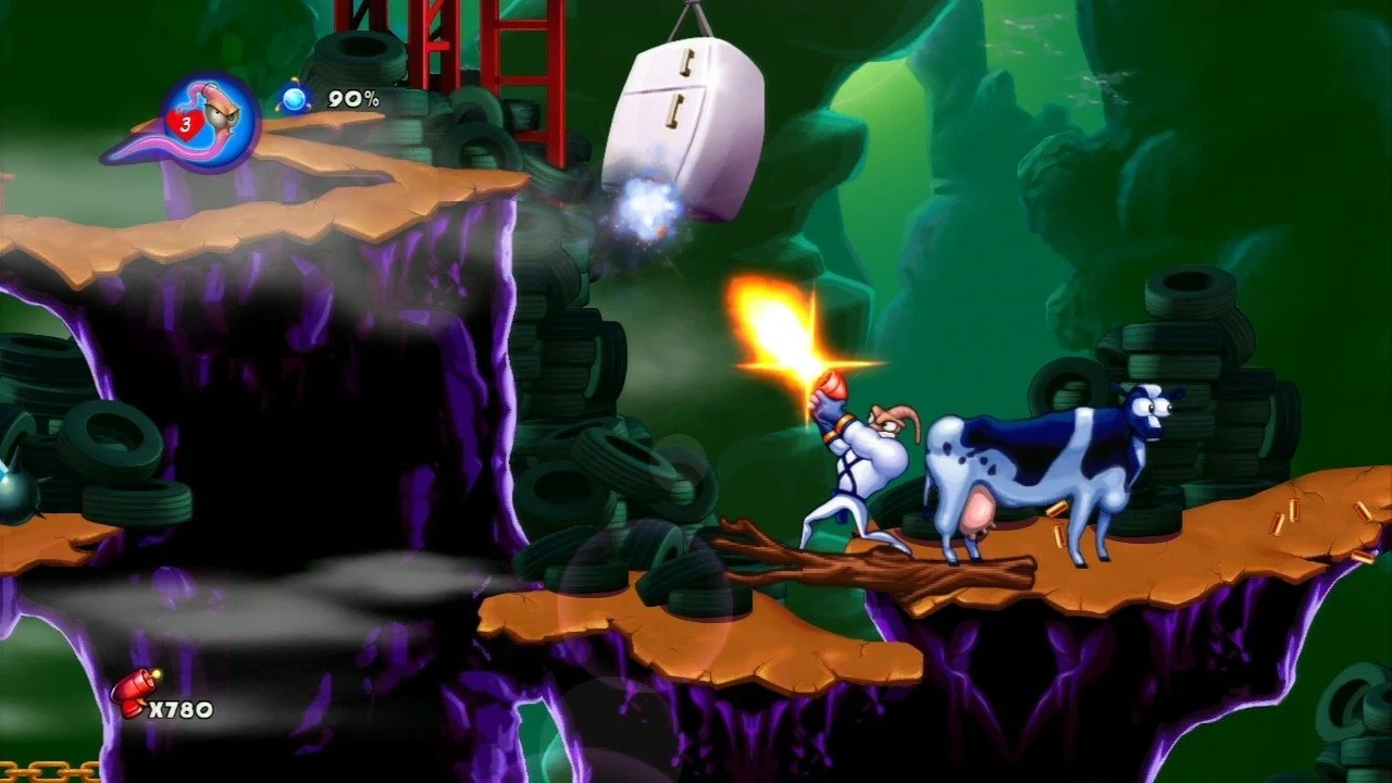 Скриншот игры Earthworm Jim HD