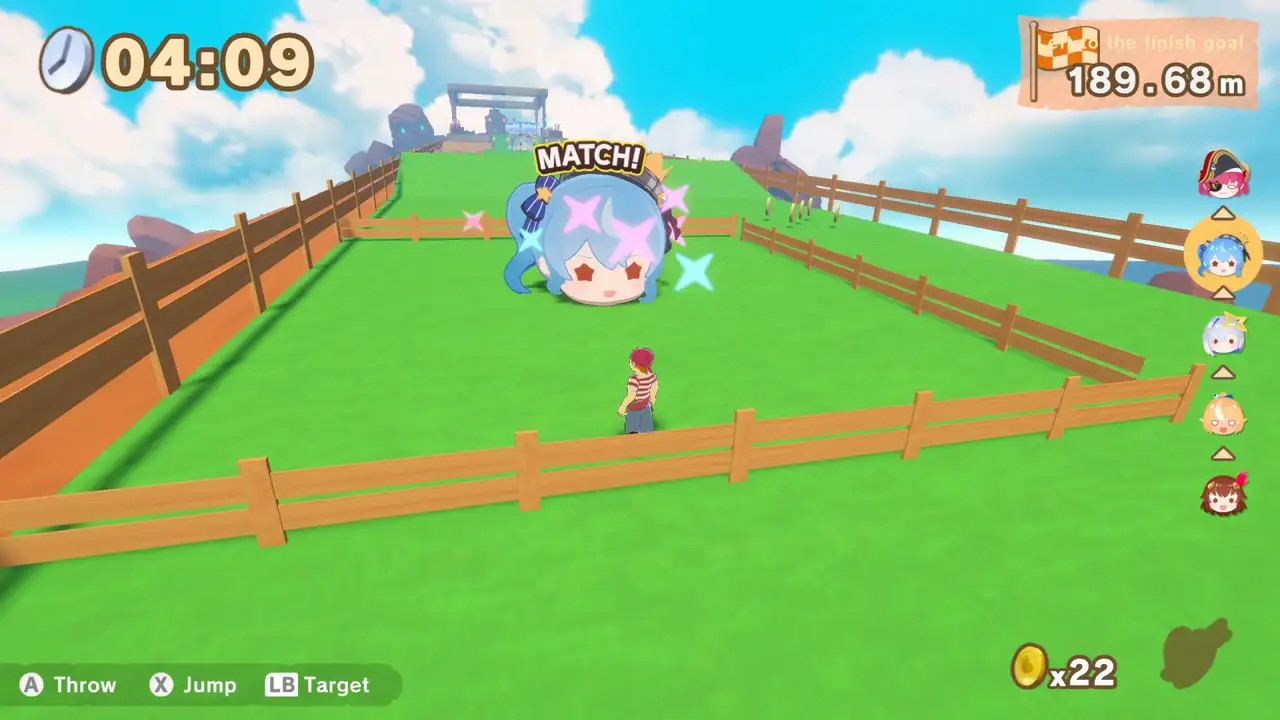 Скриншот игры hololive GoroGoro Mountain