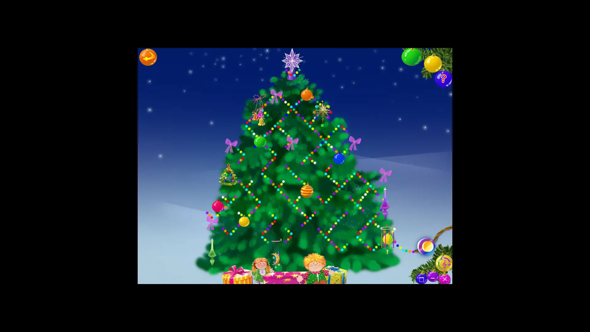 Скриншот игры Баба-Яга и Новогодние Хлопоты