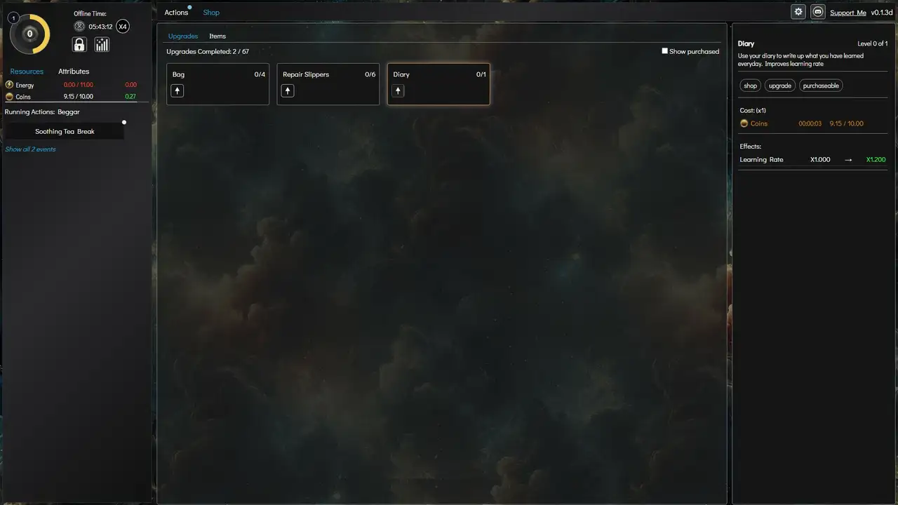 Скриншот игры Idle Awakening: Mages Path