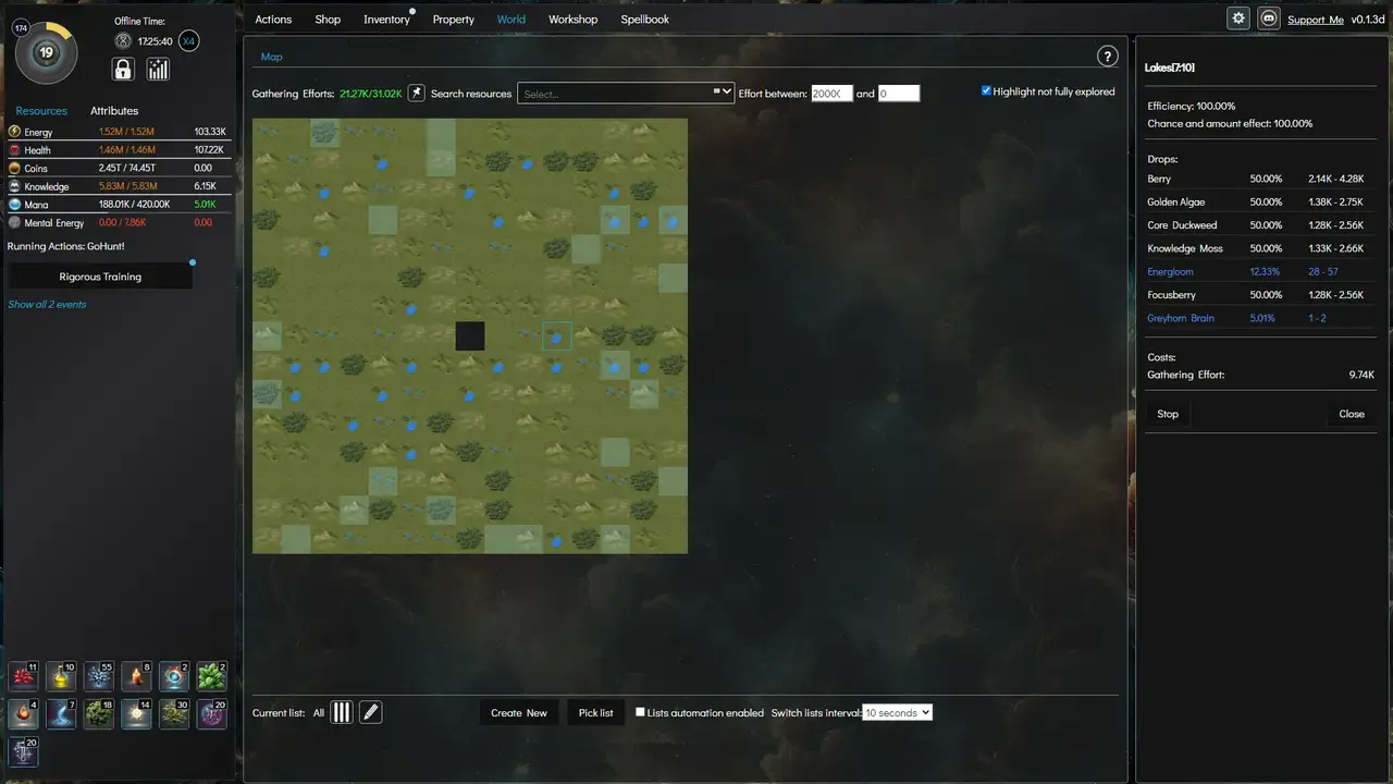 Скриншот игры Idle Awakening: Mages Path