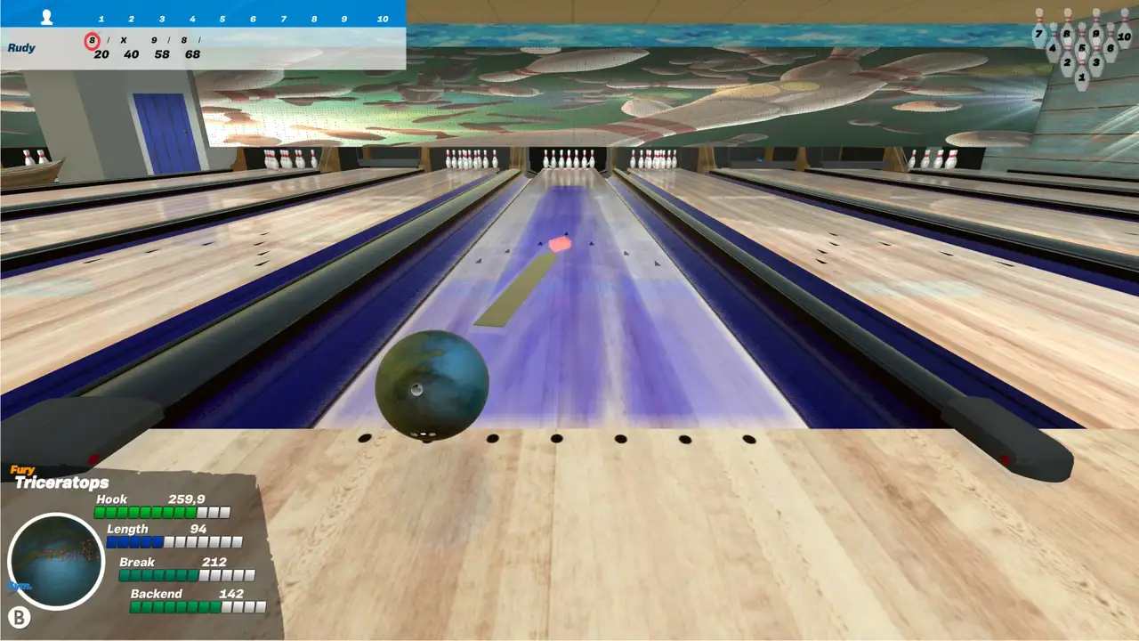 Скриншот игры Bowlers: The bowling experience