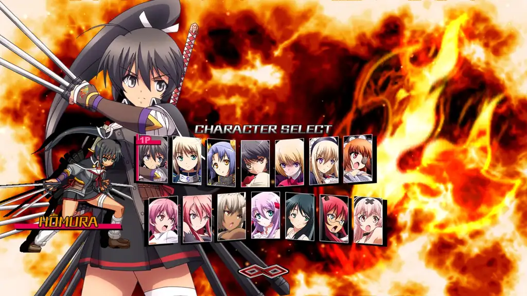 Скриншот игры Nitroplus Blasterz: Heroines Infinite Duel