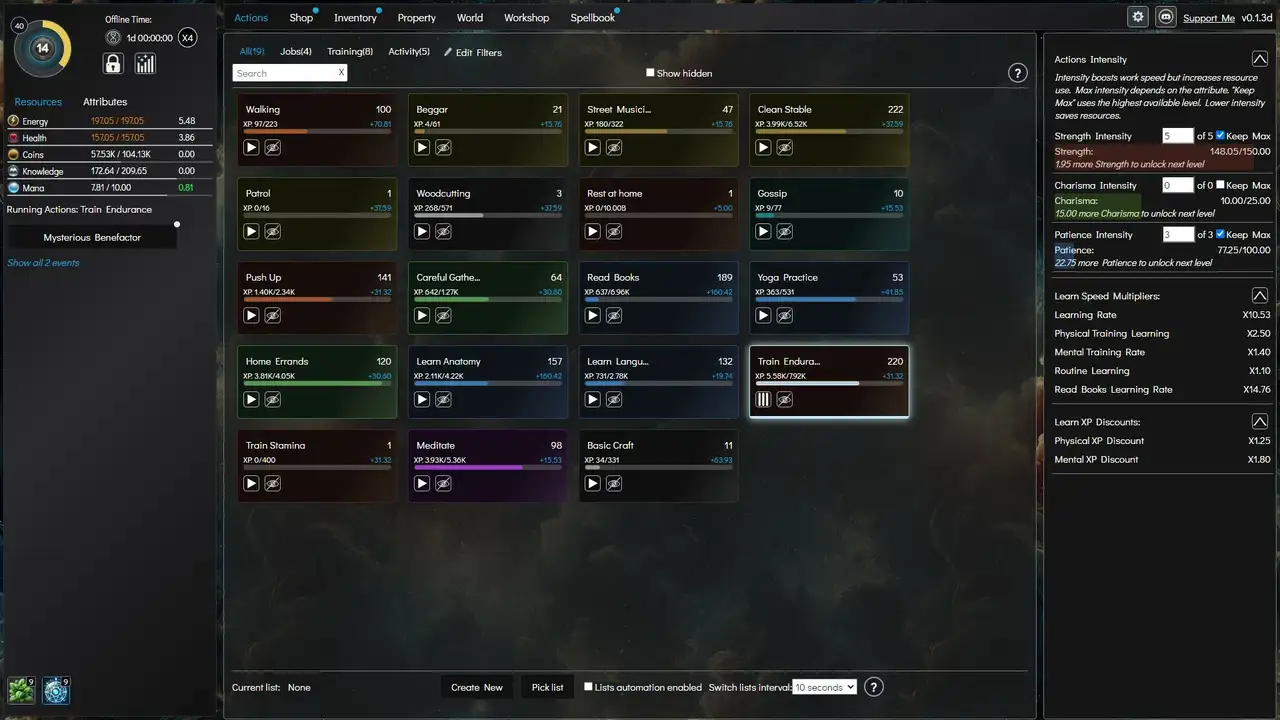 Скриншот игры Idle Awakening: Mages Path