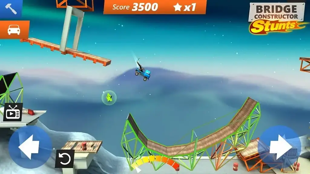 Скриншот игры Bridge Constructor Stunts
