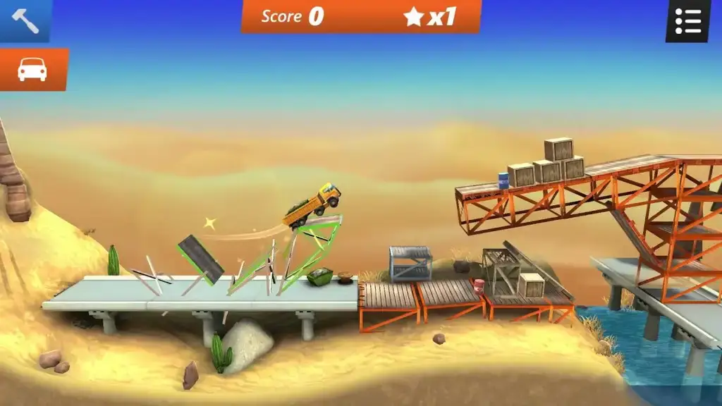 Скриншот игры Bridge Constructor Stunts