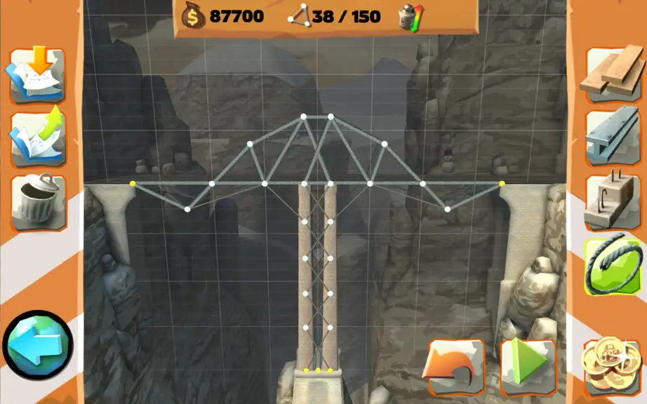 Скриншот игры Bridge Constructor Playground