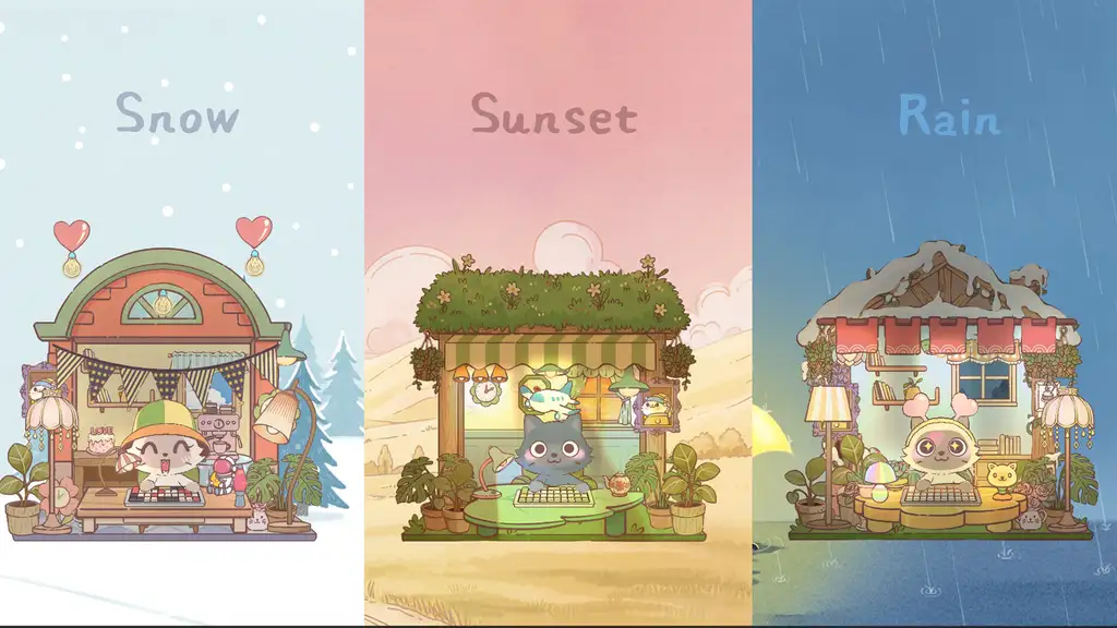 Скриншот игры NoSlack Pets: Lo-Fi Paws / Лоу-фай лапки