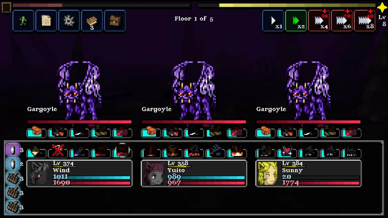 Скриншот игры Legends of Dragaea: Idle Dungeons